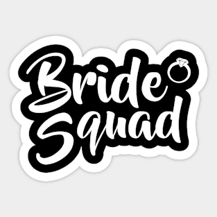 Bride Squad Celebrate Party Sticker